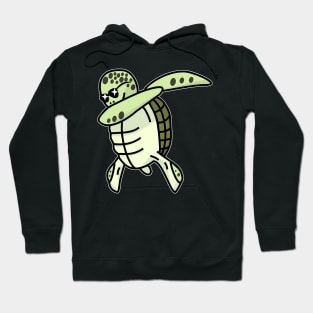 Cute Dabbing Sea Turtle Idea For World Oceans Day Hoodie